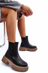 Ocieplane Masywne Botki Sztyblety Big Star MM274606 Czarne