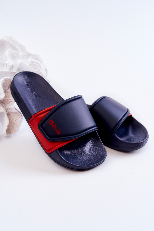 Lekkie Klapki Dziecięce Big Star JJ374351 Granatowe