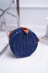 Torebka Pleciona Kuferek Sznurkowy Veeza Granatowa