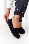 Damskie Zamszowe Mokasyny Big Star HH274662 Czarne