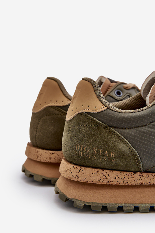 Sneakersy Męskie Memory Foam System Big Star NN174325 Khaki