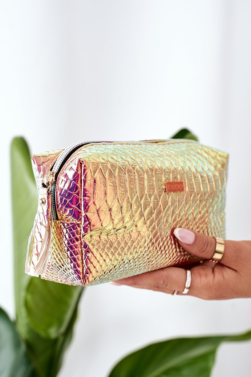 Opalizująca Kosmetyczka NOBO F042 Różowa