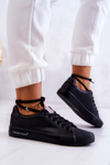 Damskie Niskie Tenisówki Cross Jeans JJ2R4054C Czarne