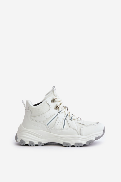 Ocieplane Sneakersy Damskie Big Star OO274A161 Białe