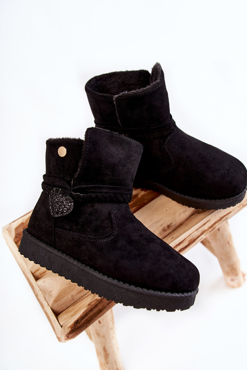 Dziecięce Botki Śniegowce Czarne May