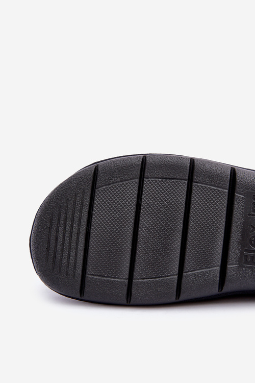 Męskie Obuwie Domowe Kapcie Inblu 9100002H Czarne