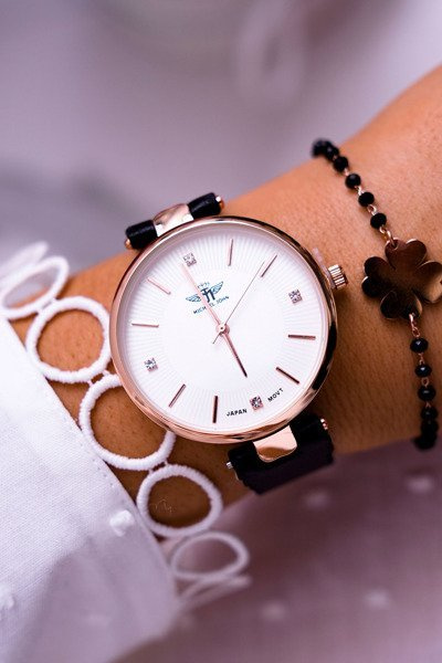 Damski Zegarek Michael John Czarny Narsen