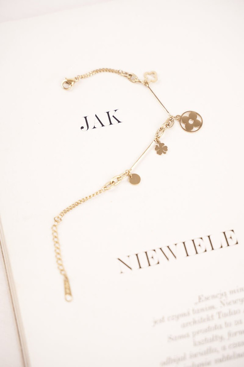 Damska Bransoletka Celebrytka Złota Koniczynka Bellissimo