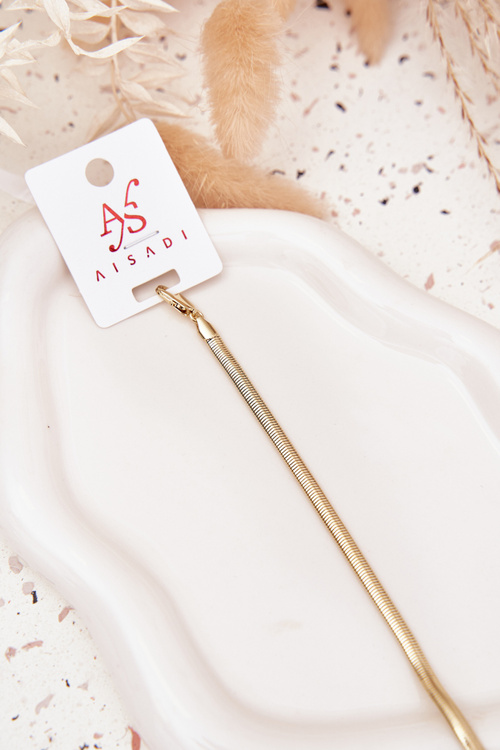 Bransoletka Żmijka Ze Stali Chirurgicznej Złota