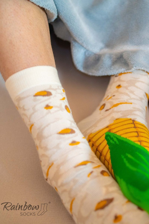 Skarpetki Rainbow Socks Pudełko Popcornu 2 Pary