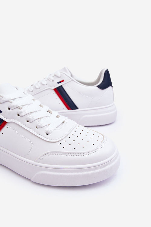 Męskie Klasyczne Buty Sportowe Biało-Granatowe Enrique