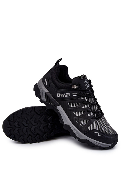 Męskie Buty Sportowe Trapery Memory Foam Big Star KK174105 Czarne