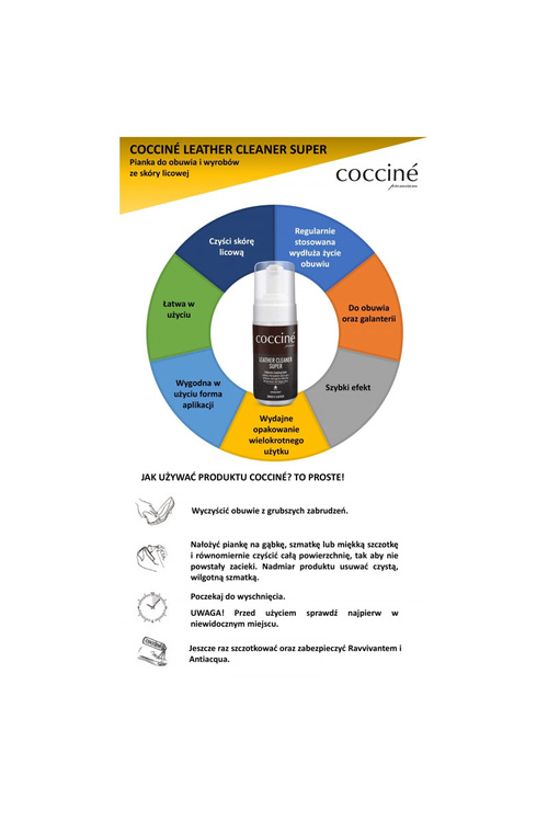 Coccine Pianka do Skór Licowych Leather Cleaner