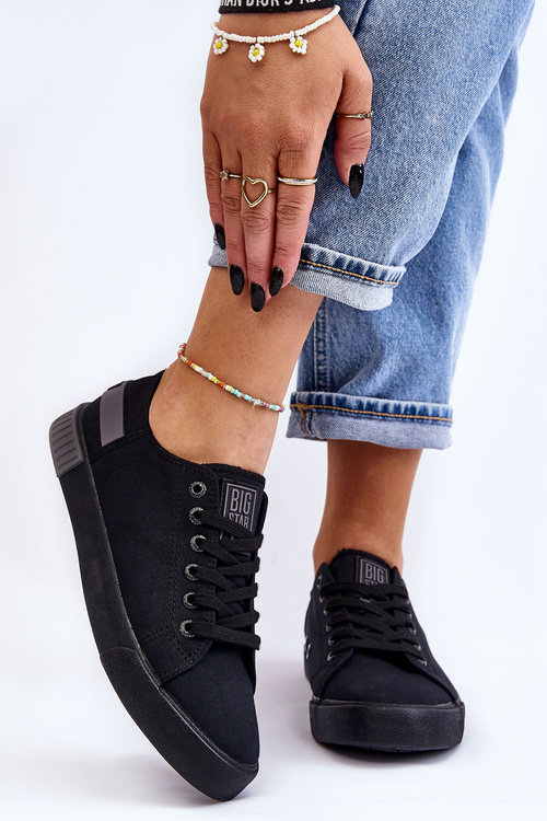 Damskie Niskie Trampki Big Star LL274038 Czarne