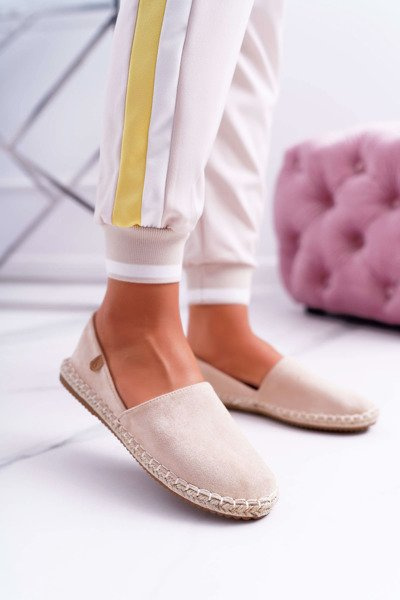Espadryle Damskie Vices Zamszowe Beżowe 8455