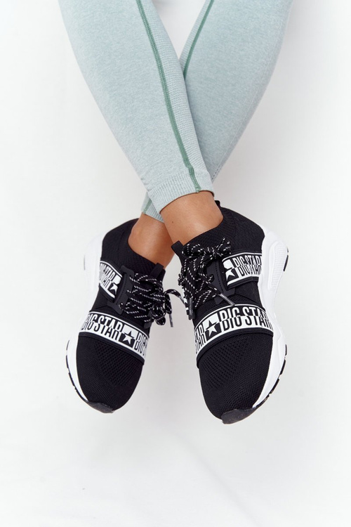 Damskie Sportowe Buty Memory Foam Big Star HH274359 Czarne