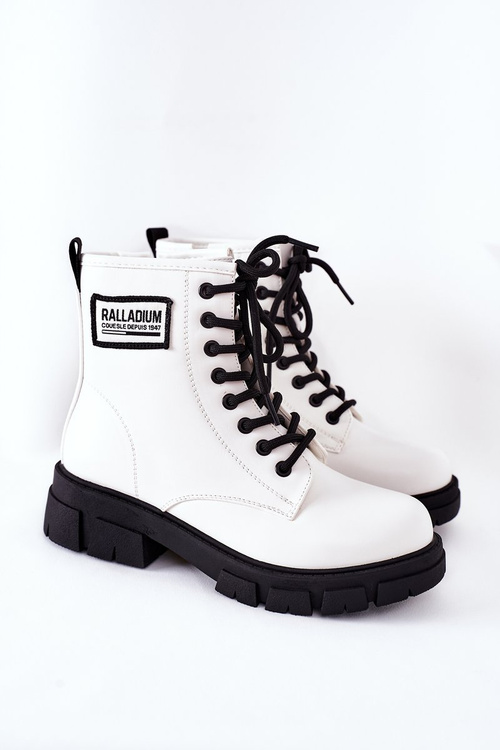 Dziecięce Ocieplane Botki Białe Fincastle