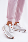 Zamszowe Lekkie Buty Sportowe Damskie Big Star RR274235 HI-POLY SYSTEM Beżowe