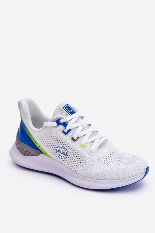 Męskie Wygodne Sneakersy Memory Foam Big Star LL174102 Białe