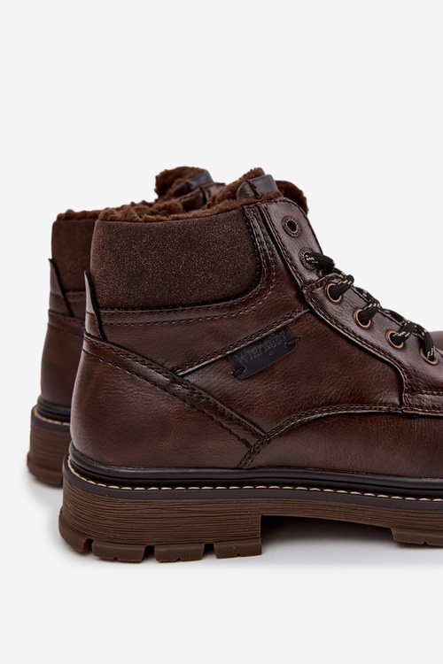 Trapery Męskie Ocieplane Wrangler 20253034.IKU Ciemnobrązowe