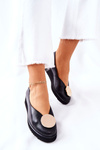 Półbuty Baleriny Na Platformie Maciejka Czarne 5315B-01 