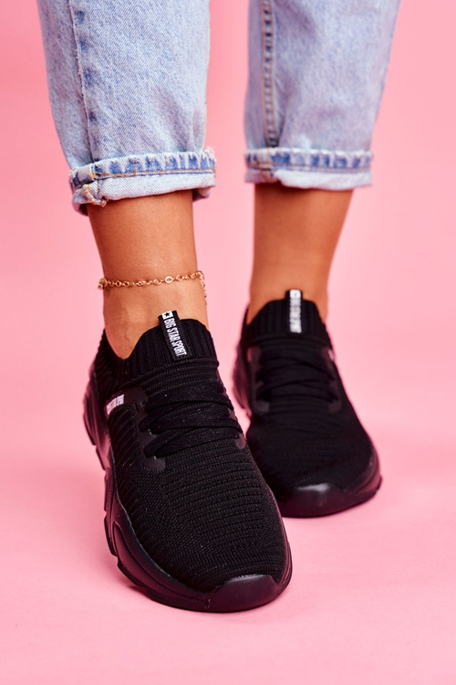 Damskie Sportowe Obuwie Big Star Czarne FF274955