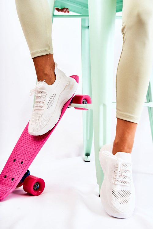 Damskie Buty Sportowe Wsuwane Białe Savanna