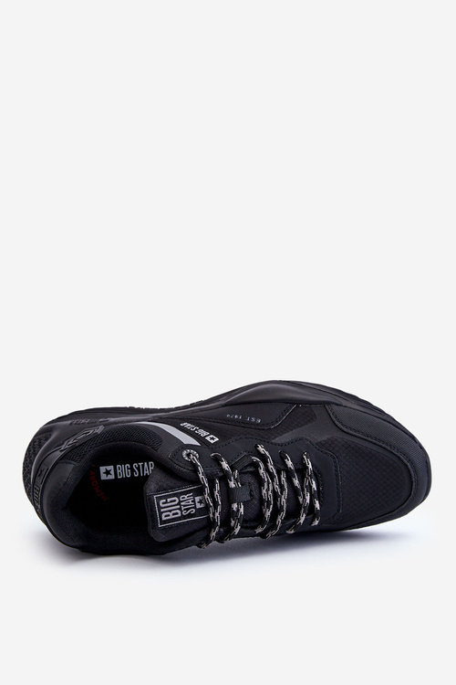 Męskie Lekkie Sneakersy Memory Foam System Big Star LL174150 Czarne