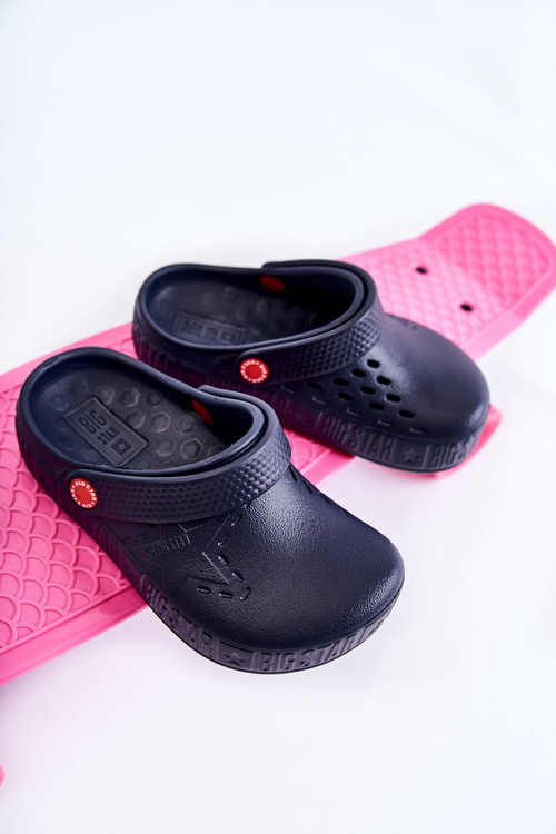 Dziecięce Lekkie Klapki Kroksy Big Star II375002 Granatowe