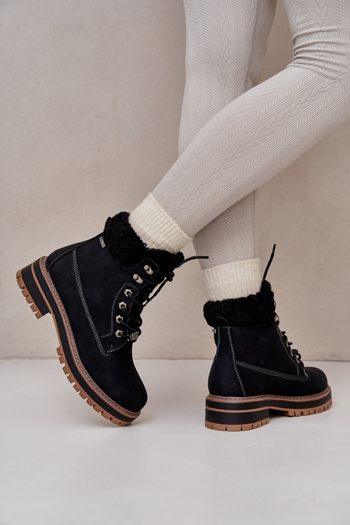 Ocieplane Trapery Damskie Big Star OO274A287 Czarne