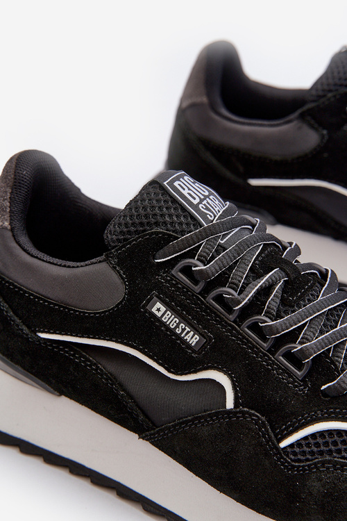 Sneakersy Męskie Big Star NN174321 Memory Foam System Czarne