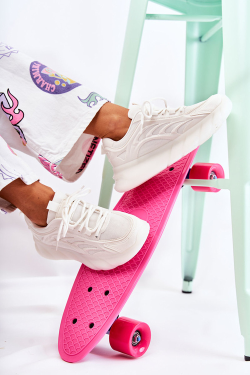 Modne Damskie Buty Sportowe Sneakersy Białe Sollero