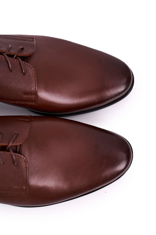 Męskie Skórzane Mokasyny BEDNAREK Brązowe