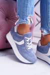 Sportowe Damskie Niebieskie Buty SportFreak