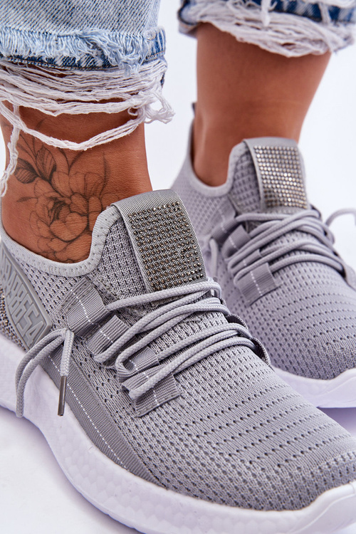 Wsuwane Damskie Buty Sportowe Szare Hold Me!