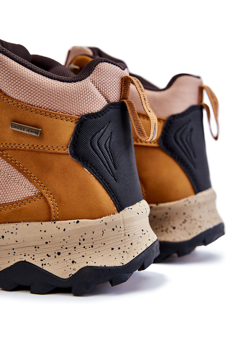 Męskie Buty Trekkingowe Ocieplane Cross Jeans KK1R4020C Camel