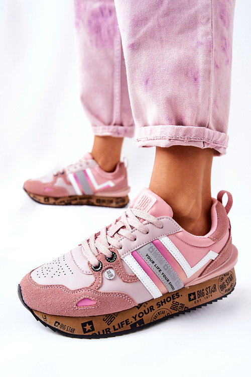 Damskie Sportowe Buty Big Star II274298 Różowe