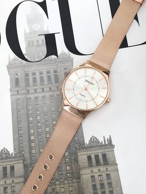 Damski Zegarek Ernest Orion Różowe Złoto