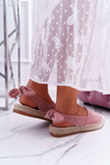 Różowe Espadryle Damskie Tenisówki Moriente
