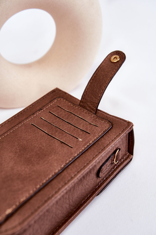 Mała Torebka Z Ozdobą Ciemnobrązowa Neliss