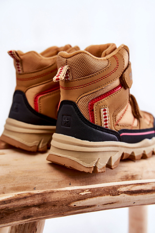 Dziecięce Botki Trapery Memory Foam Big Star KK374158 Camel