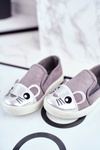 Trampki Dziecięce Wsuwane Z Myszką Szare Candys