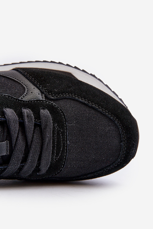 Sneakersy Męskie Memory Foam System Big Star NN174350 Czarne