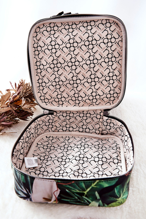 Duża Kosmetyczka Liście NOBO L0020-CM08 Czarna