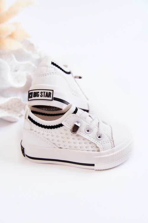Dziecięce Wsuwane Trampki Big Star JJ374391 Białe