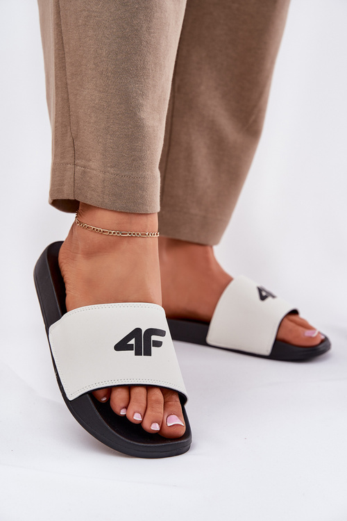 Klapki Damskie 4F 4FRMM00FSLIF010-10S Białe