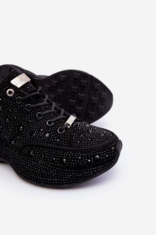 Damskie Sneakersy Na Platformie GOE JJ2N4058 Czarne