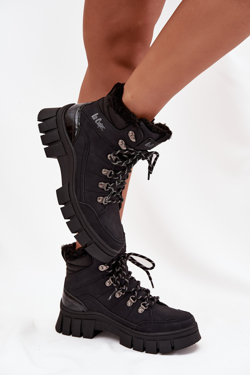 Ocieplane Trapery Damskie Lee Cooper LCJ-25-31-3911 Czarne