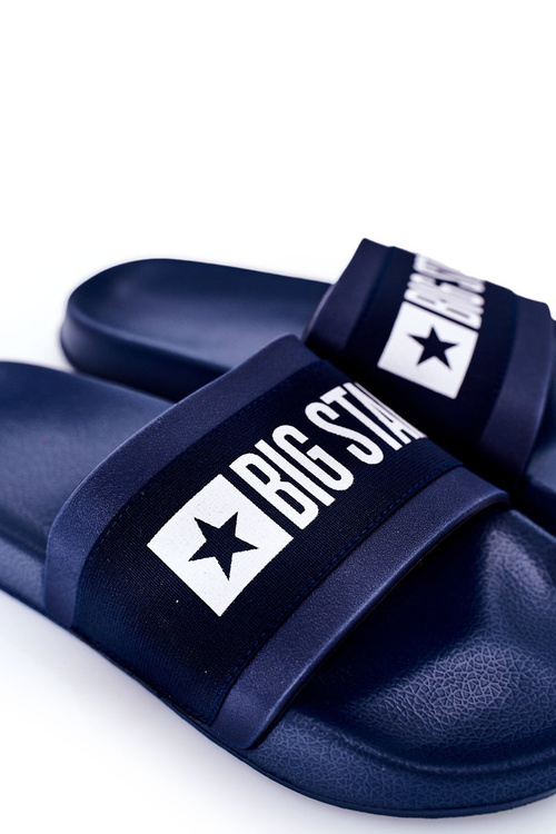 Męskie Klapki Big Star HH174833 Granatowe