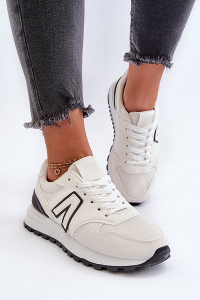 Damskie Sneakersy Buty Sportowe Białe Daisee